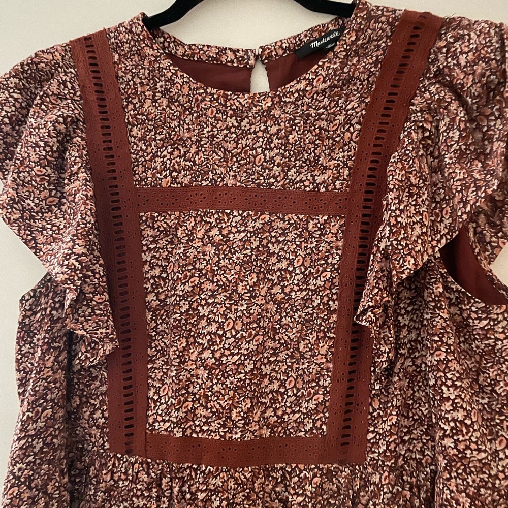 Madewell Floral dress- Size Large